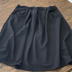 24 Seven Classic Black A-Line Skirt